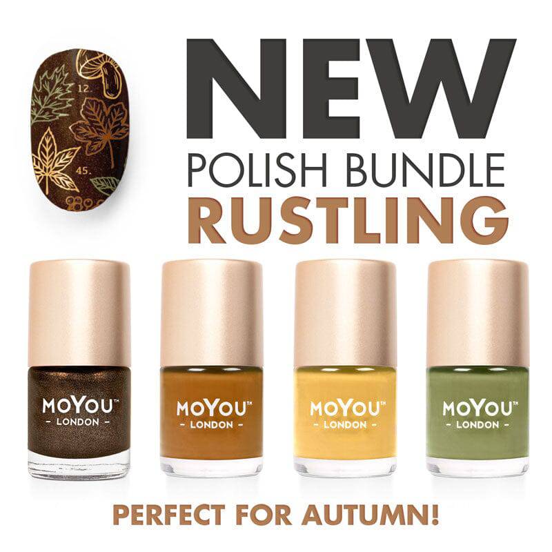 Rustling ★ Nail Polish Bundle Nail Art Stencil MoYou London