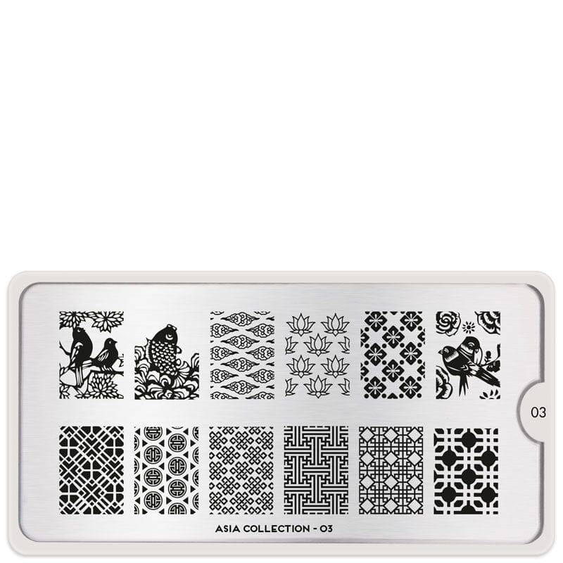 Asia 03 ✦ Nail Stamping Plates - MoYou London