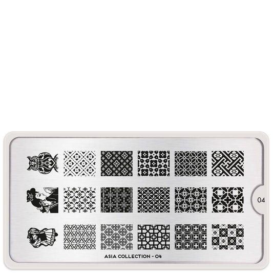 Asia 04 ✦ Nail Stamping Plates - MoYou London