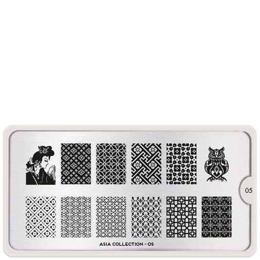Asia 05 ✦ Nail Stamping Plates - MoYou London