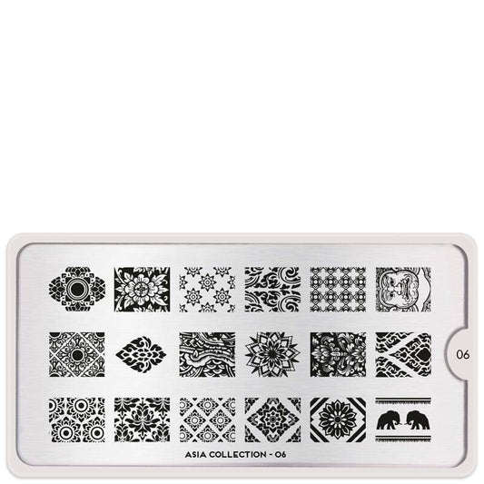 Asia 06 ✦ Nail Stamping Plates - MoYou London