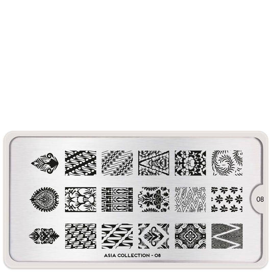 Asia 08 ✦ Nail Stamping Plates - MoYou London