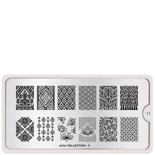 Asia 11 ✦ Nail Stamping Plates - MoYou London