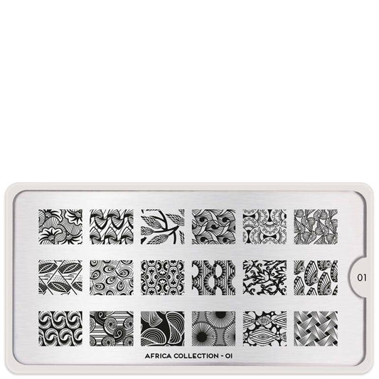 Africa 01 ✦ Nail Stamping Plate - MoYou London