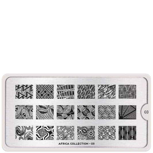 Africa 03 ✦ Nail Stamping Plate - MoYou London