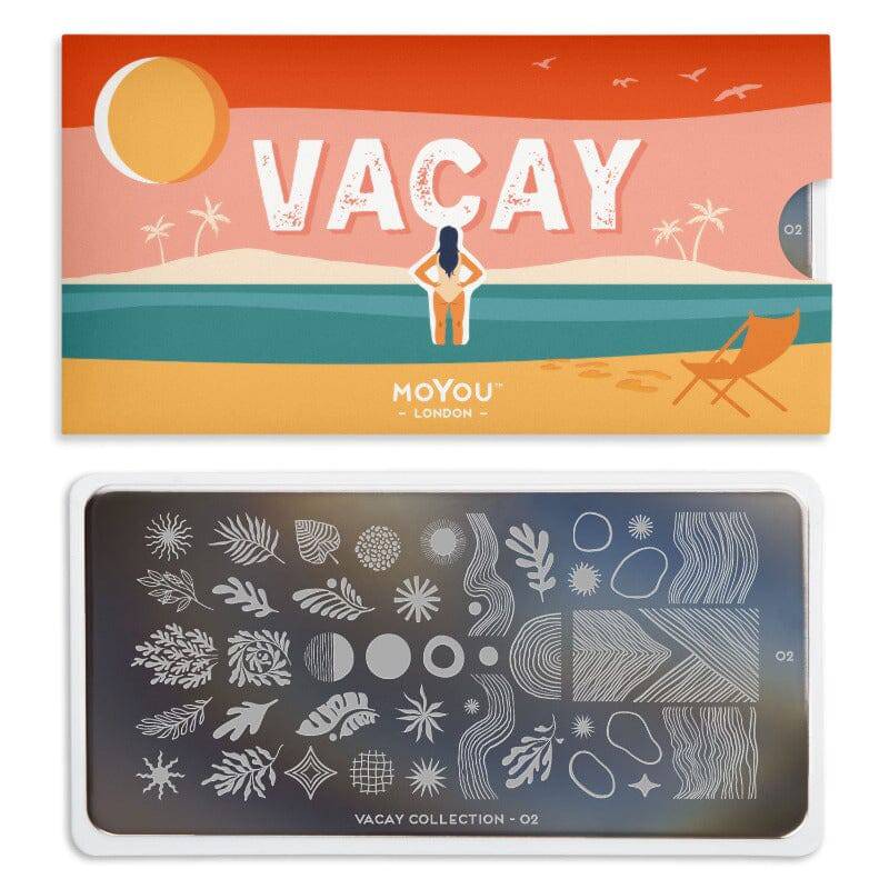 Vacay 02 ✦ Nail Stamping Plate - MoYou London