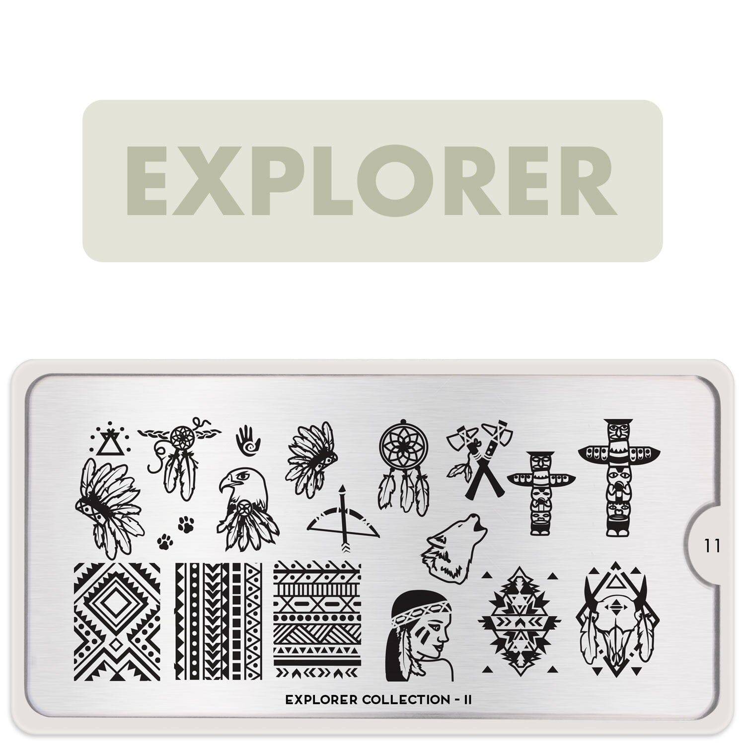 Explorer 11 ✦ Nail Stamping Plate - MoYou London