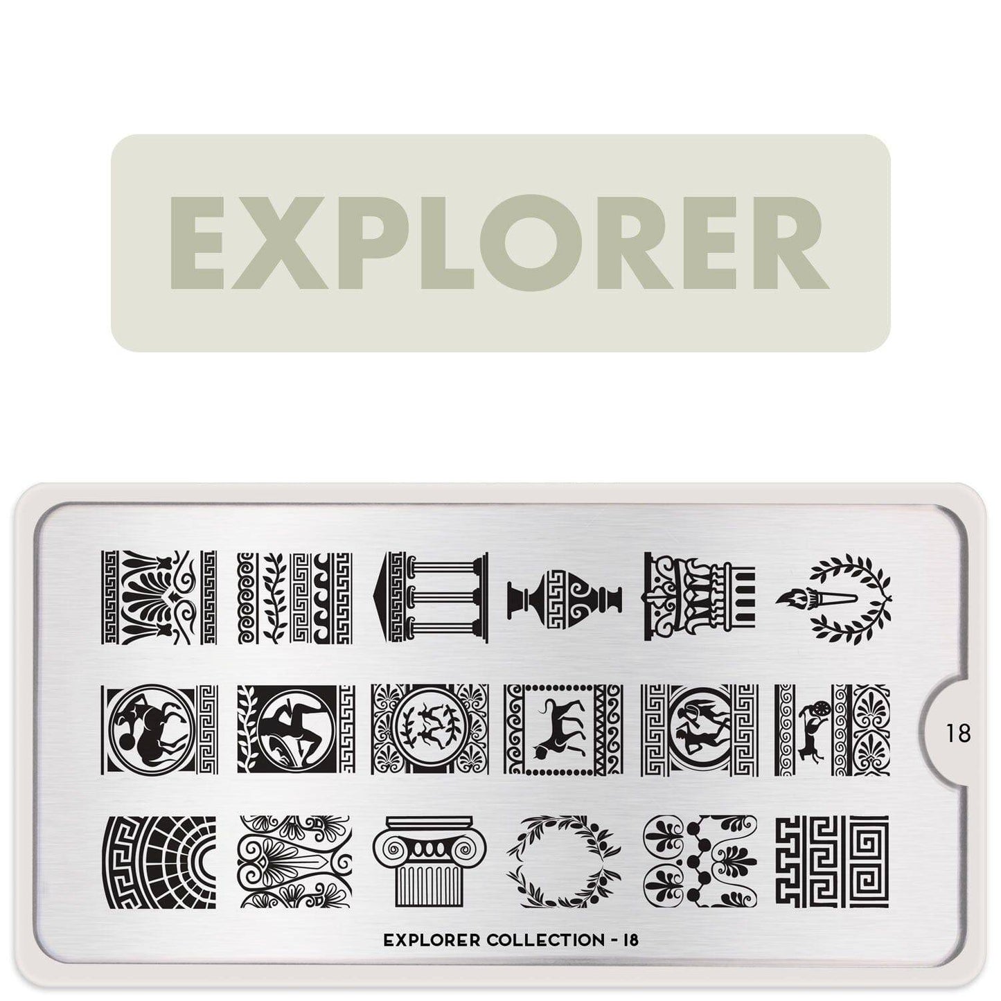 Explorer 18 ✦ Nail Stamping Plate - MoYou London