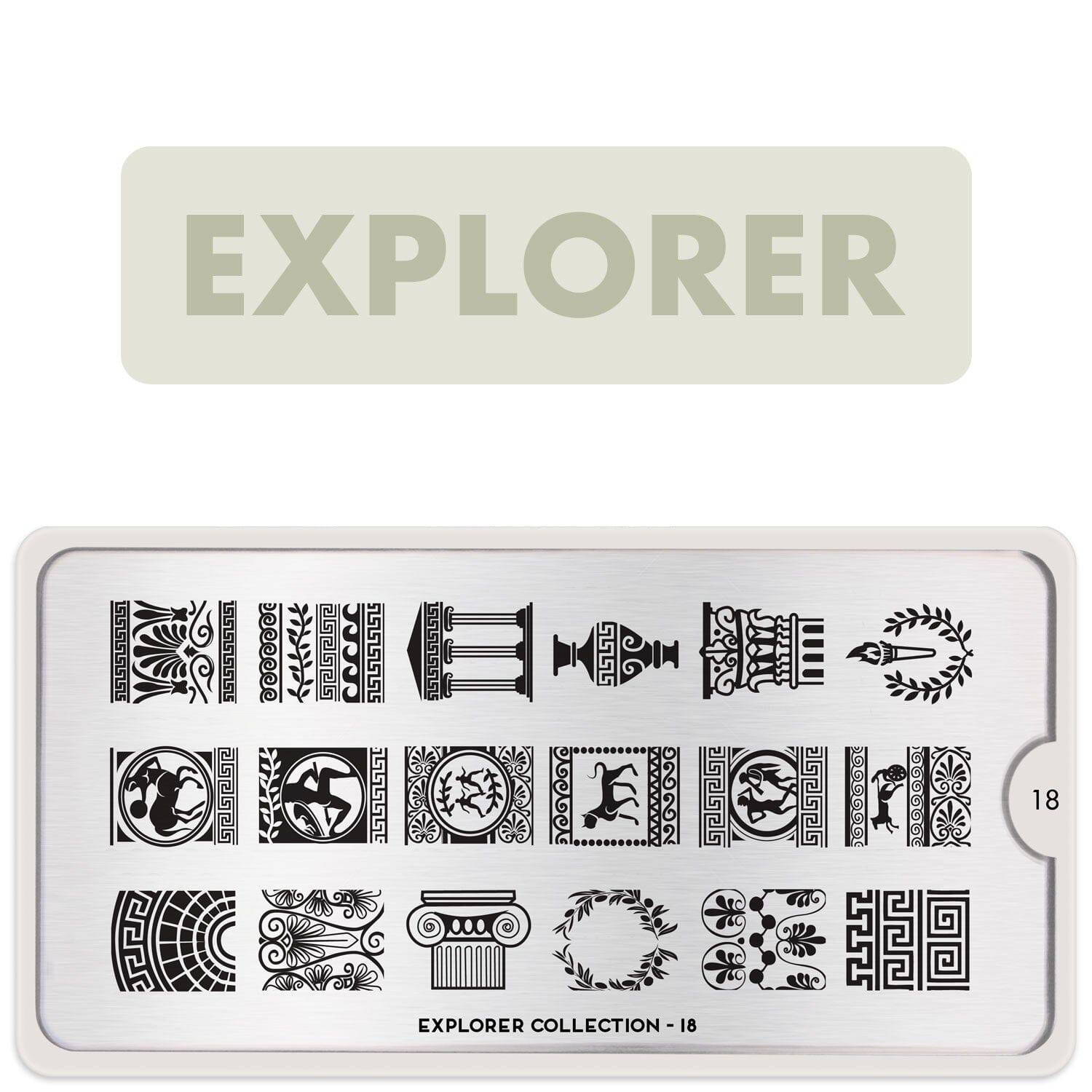 Explorer 18 ✦ Nail Stamping Plate - MoYou London