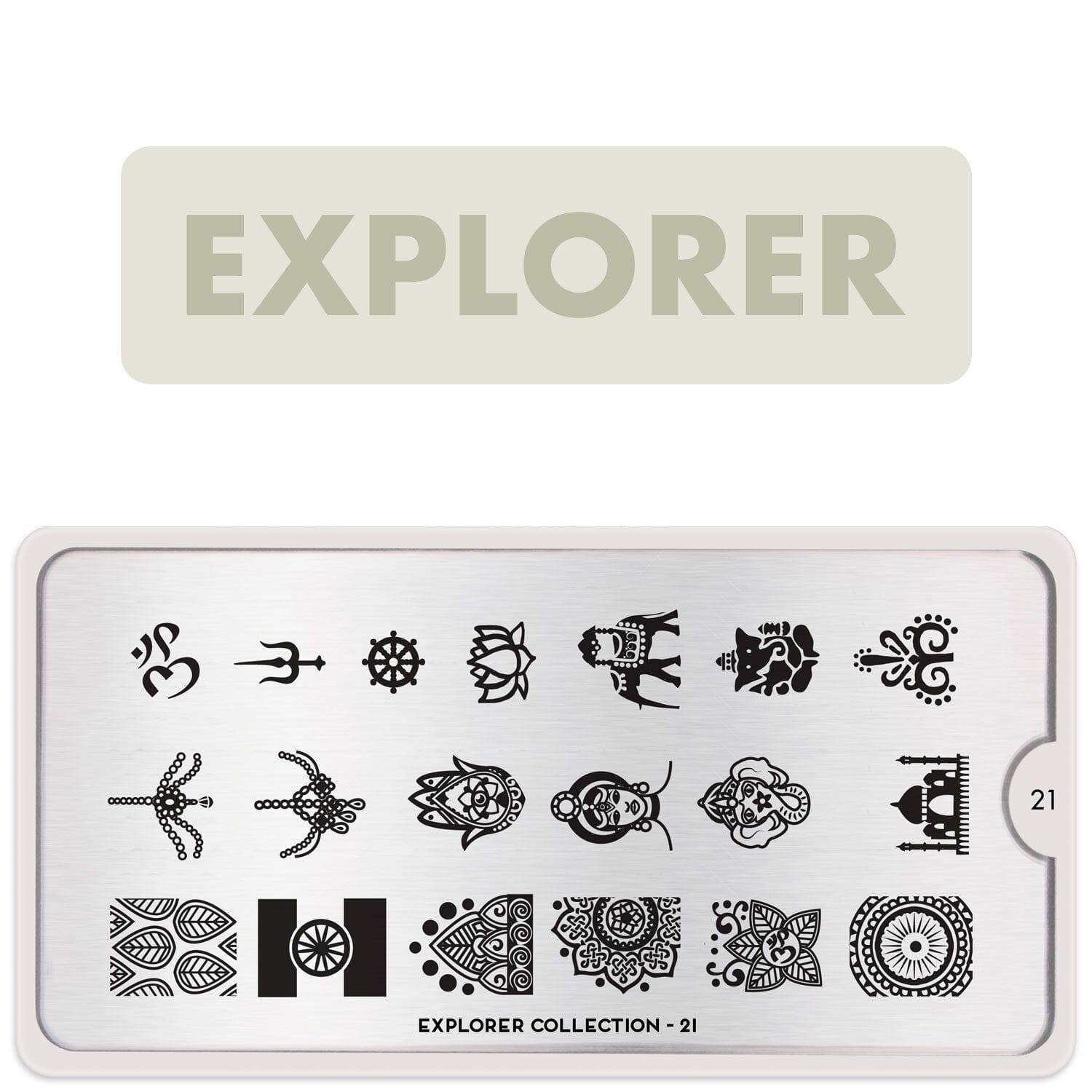 Explorer 21 ✦ Nail Stamping Plate - MoYou London