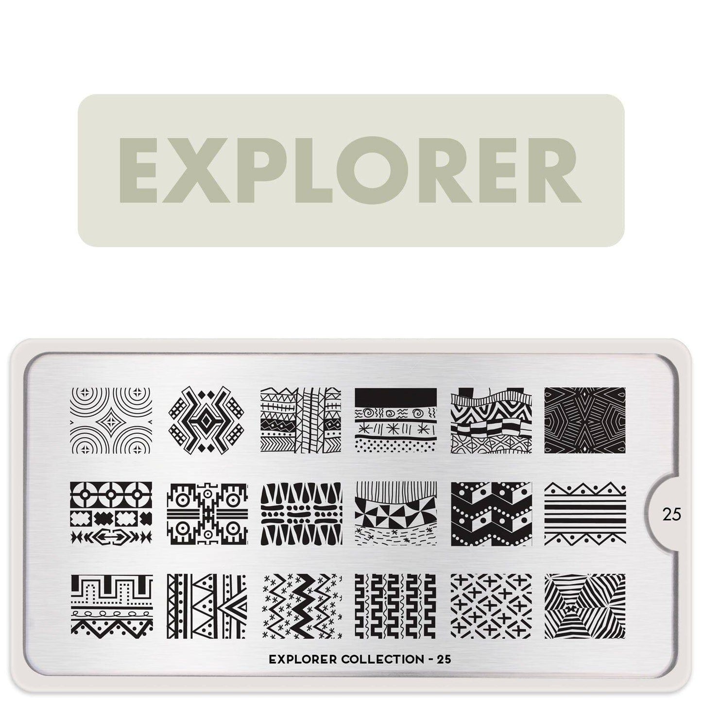 Explorer 25 ✦ Nail Stamping Plate - MoYou London
