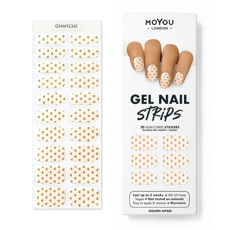 Gel Nail Strip ★ Golden Affair - MoYou London