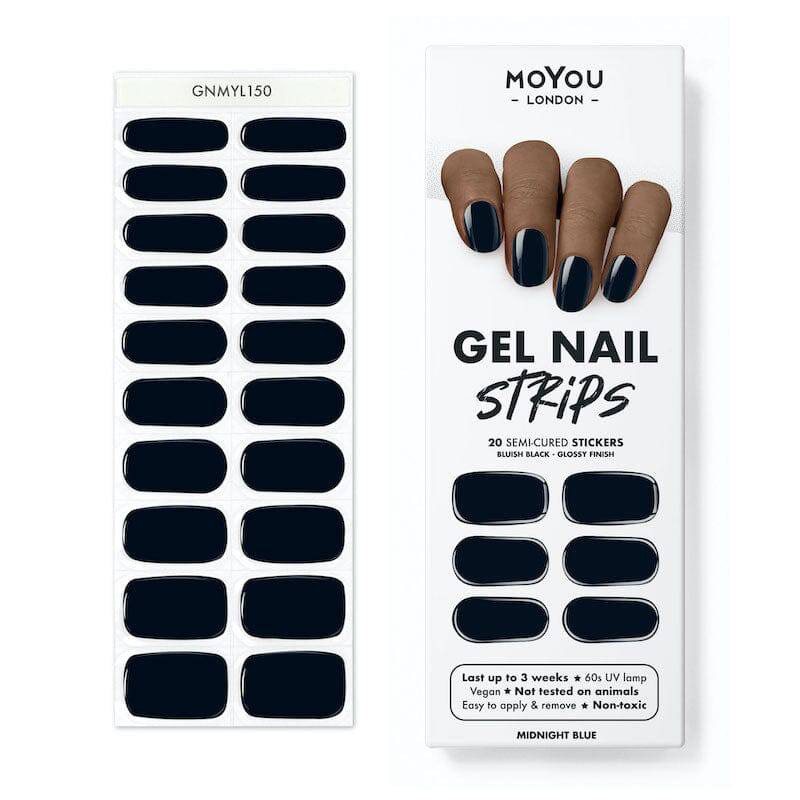Gel Nail Strip ★ Midnight Blue - MoYou London