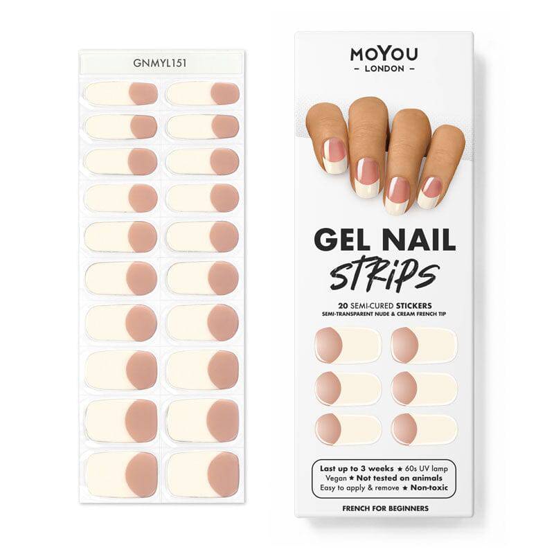 Gel Nail Strip ★ French for Beginners - MoYou London