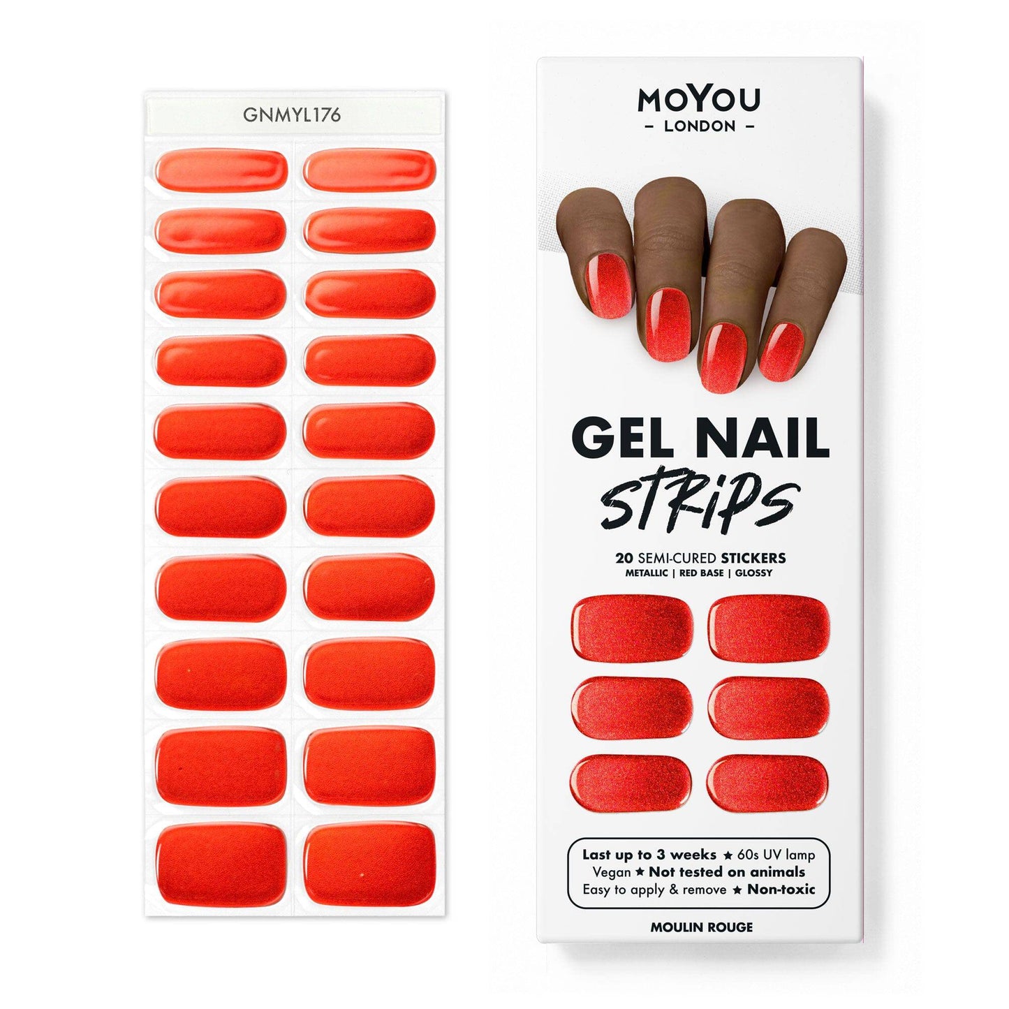 Gel Nail Strip ★ Moulin Rouge - MoYou London