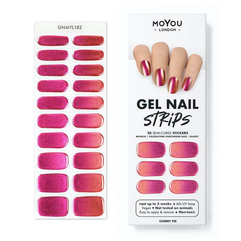 Gel Nail Strip ★ Cherry Pie - MoYou London