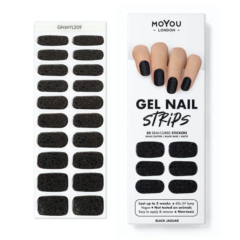 Gel Nail Strip ★ Black Jaguar - MoYou London