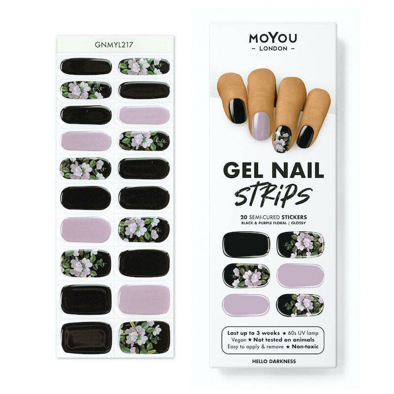 Gel Nail Strip ★ Hello Darkness - MoYou London