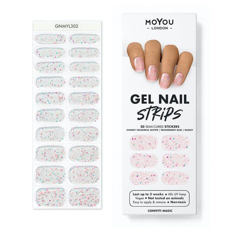 Gel Nail Strip ★ Confetti Magic - MoYou London