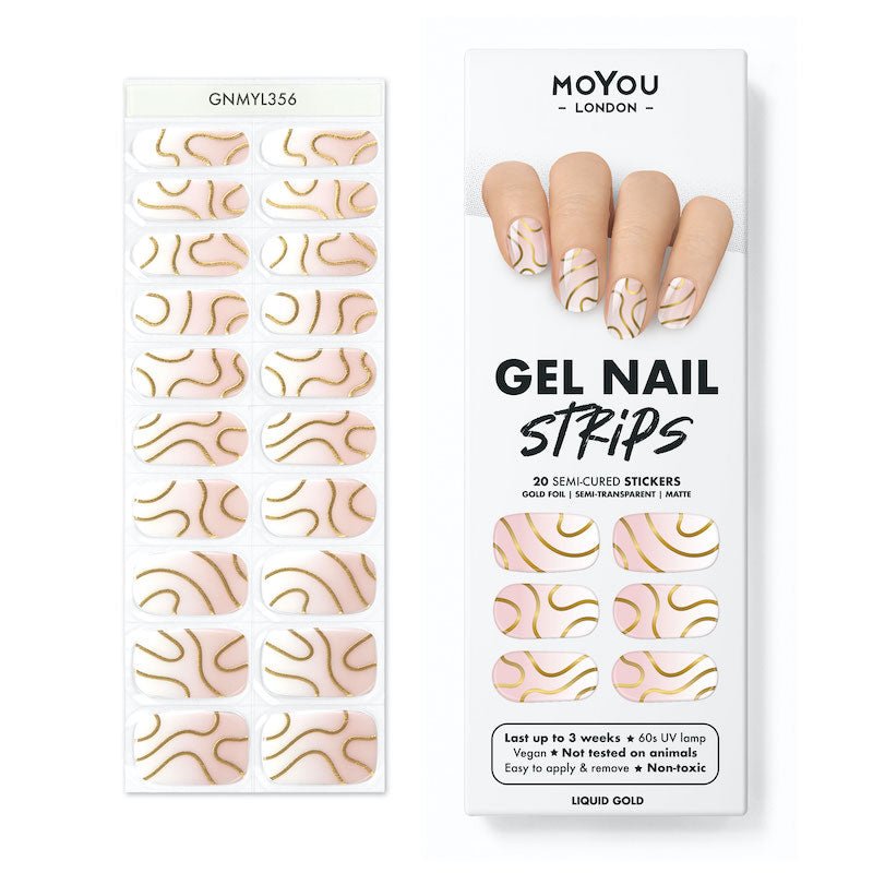 Gel Nail Strip ★ Liquid Gold - MoYou London