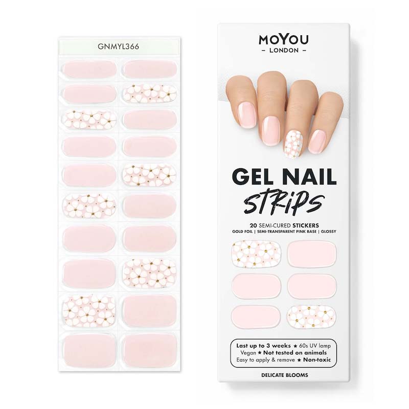 Gel Nail Strip ★ Delicate Blooms - MoYou London