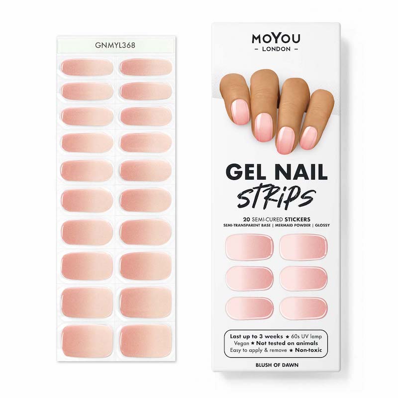 Gel Nail Strip ⭐️ ⭐️ ⭐️ Blush of Dawn - MoYou London