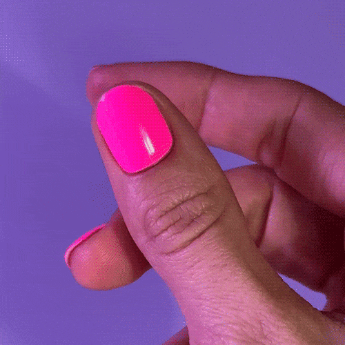 Gel Nail Strip Cosmo pink neon gel polish sticker MoYou London