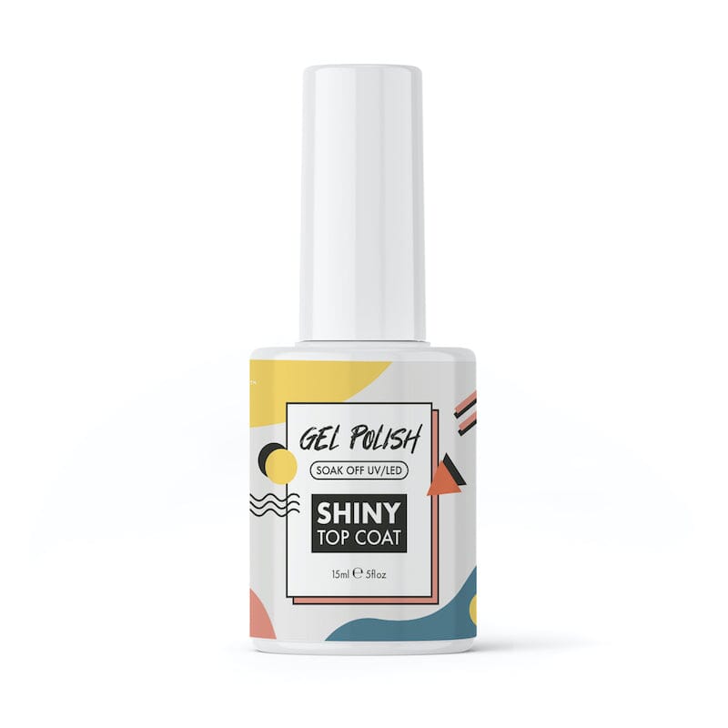 Ki Ki Wonder Top Soak Off Gel Top Coat – UV/LED Super Shiny No Wipe Finish 0.5 Oz