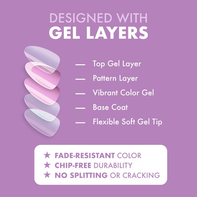 Lunar Shine Short Almond • Soft Gel Press Ons - MoYou London