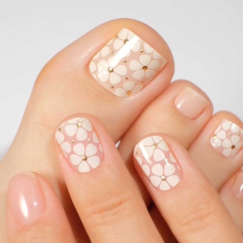 Gel Toe Strip ★ Delicate Blooms - MoYou London