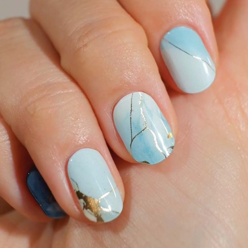 Gel Nail Strip ⭐️ ⭐️ ⭐️ Aqua Aura - MoYou London