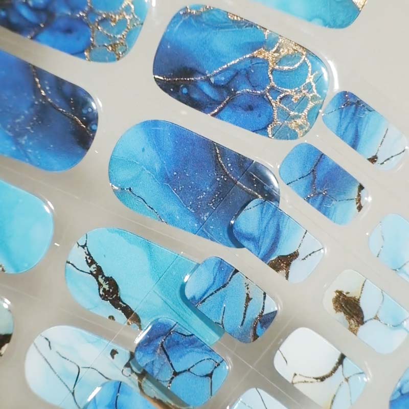 Gel Nail Strip ⭐️ ⭐️ ⭐️ Aqua Aura - MoYou London