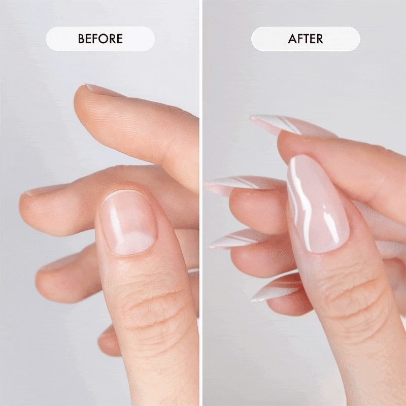 French Affair Medium Almond • Soft Gel Press Ons - MoYou London