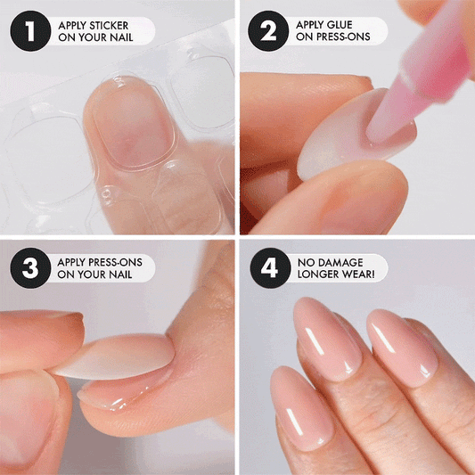 Cotton Candy Short Almond • Soft Gel Press Ons - MoYou London