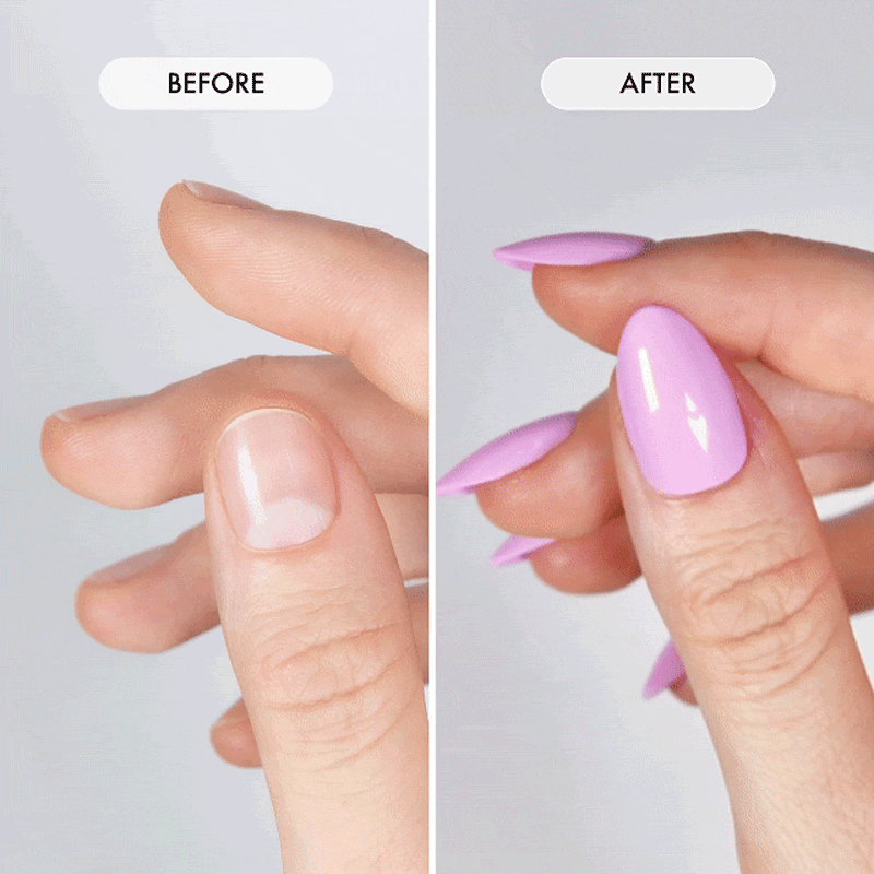 Think Pink Short Almond • Soft Gel Press Ons - MoYou London