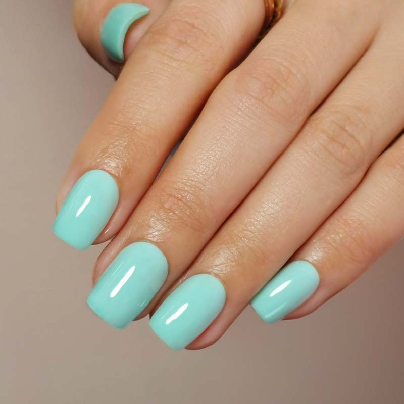 Blue Dreamer Short Square • Soft Gel Press Ons - MoYou London