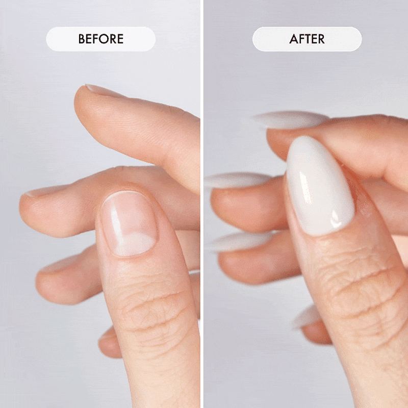 Chalk it Up Short Almond • Soft Gel Press Ons - MoYou London