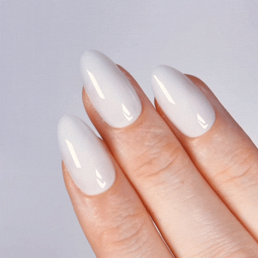 Chalk it Up Short Almond • Soft Gel Press Ons - MoYou London