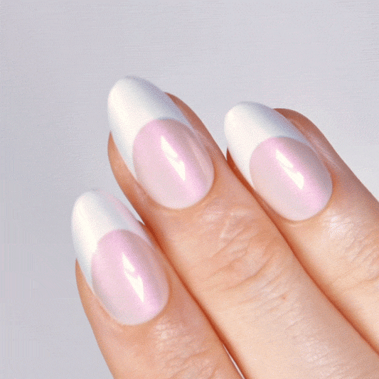 Sparkling Rose Short Almond • Soft Gel Press Ons - MoYou London