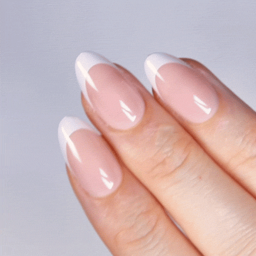 Timeless Tips Short Almond • Soft Gel Press Ons (same as 41) - MoYou London