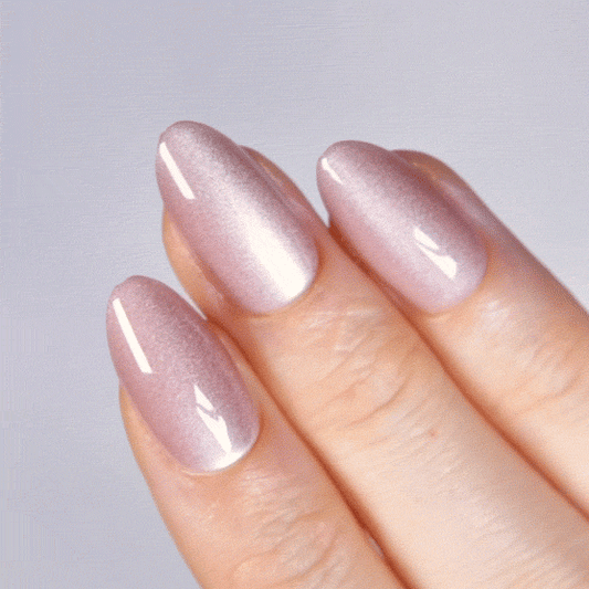Ethereal Glow Short Almond • Soft Gel Press Ons - MoYou London