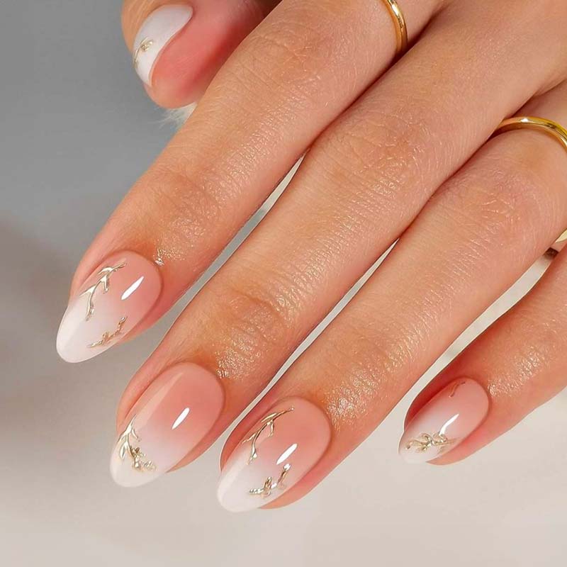 Soft Crush Short Almond • Soft Gel Press Ons - MoYou London