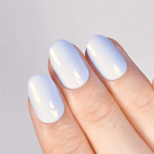 Cloud & Proud Short Oval • Soft Gel Press Ons - MoYou London