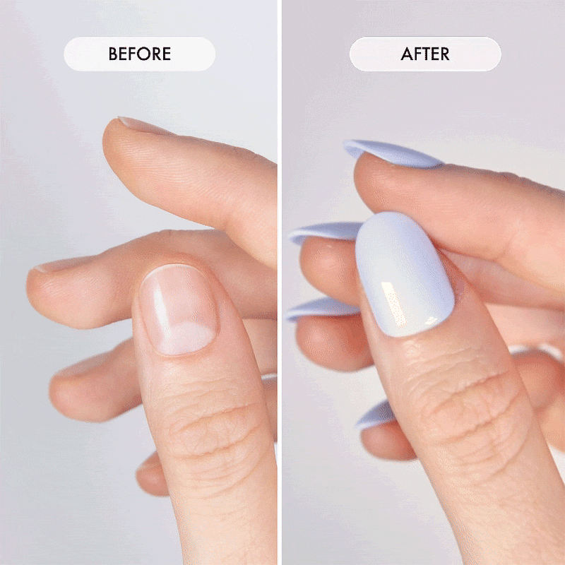 Cloud & Proud Short Oval • Soft Gel Press Ons - MoYou London