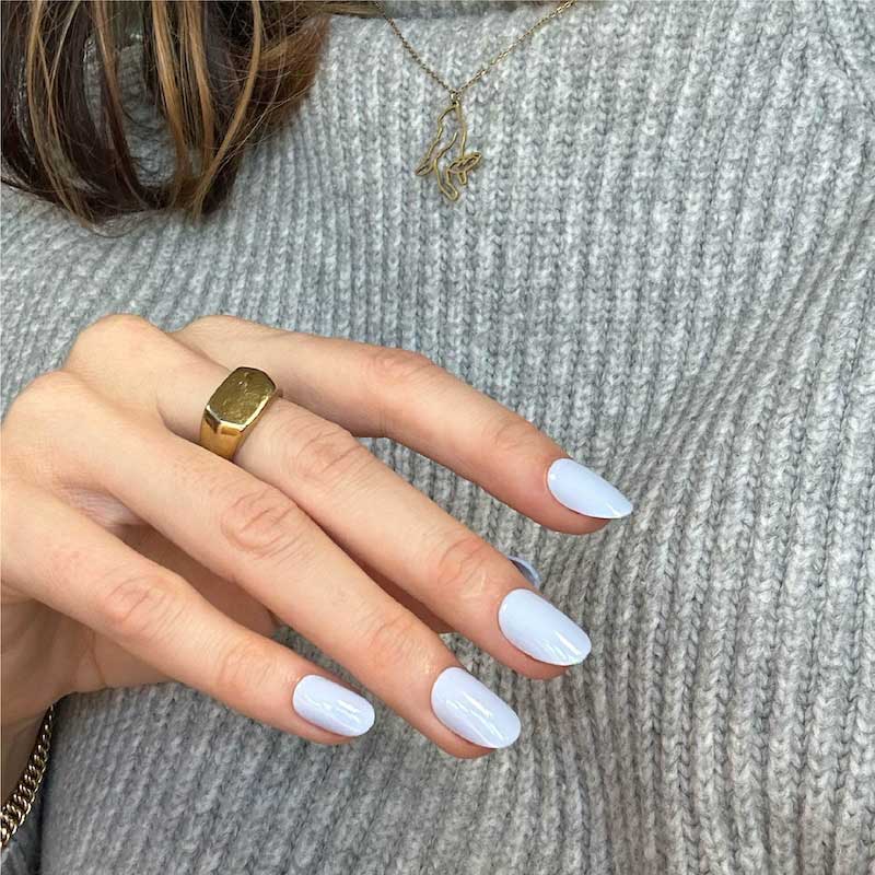 Cloud & Proud Short Oval • Soft Gel Press Ons - MoYou London