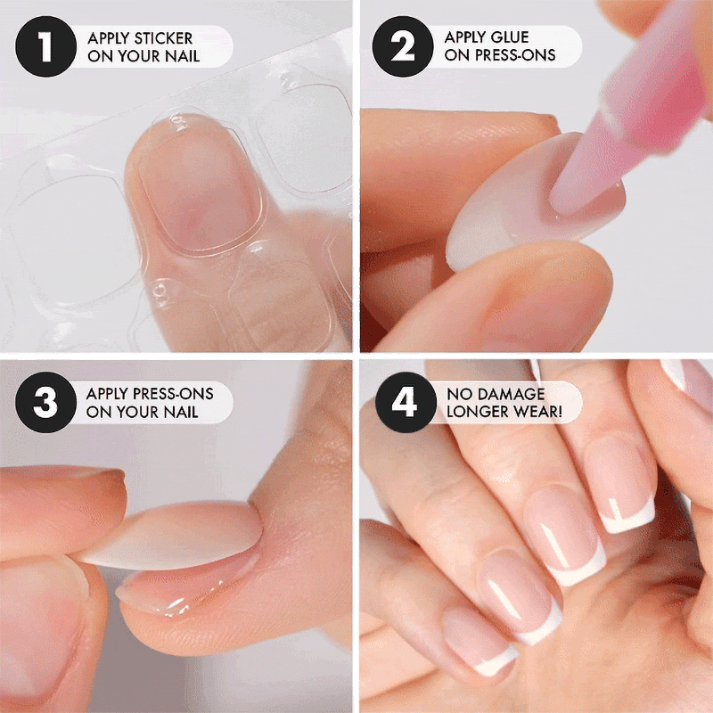 Vanilla Cream Short Square • Soft Gel Press Ons - MoYou London