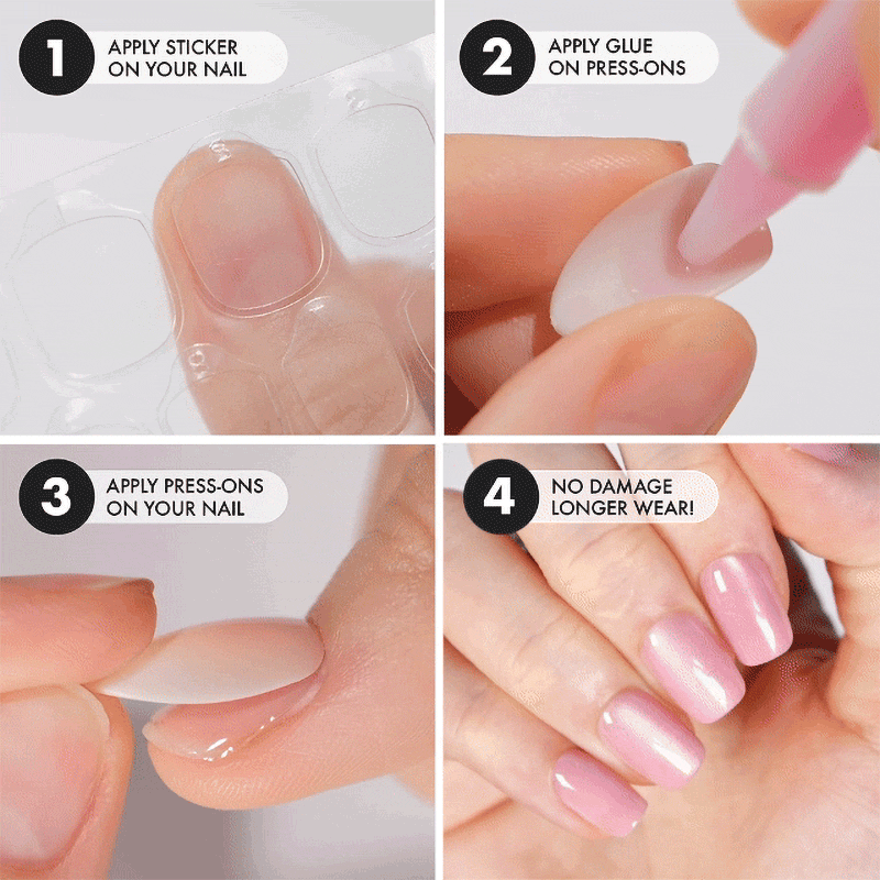 Glow Get Em Short Square • Soft Gel Press Ons - MoYou London