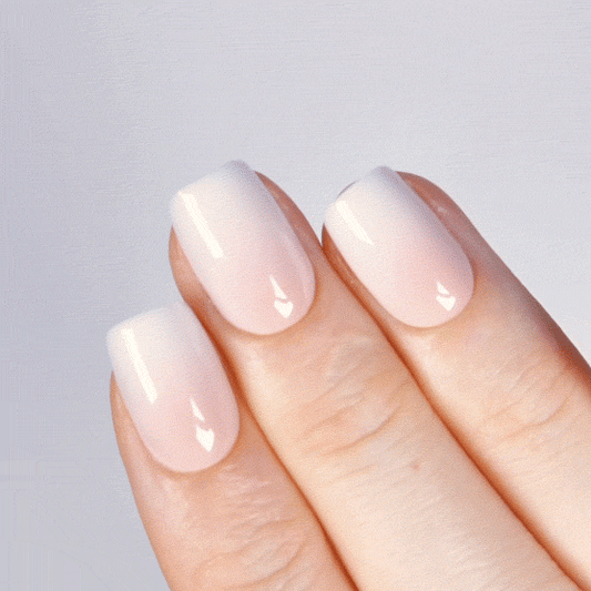 Rosy Glow Short Square • Soft Gel Press Ons - MoYou London