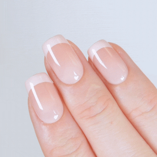 Silver Frost Medium Square • Soft Gel Press Ons - MoYou London