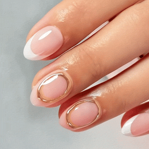 Foil Me Softly Short Almond • Soft Gel Press Ons - MoYou London